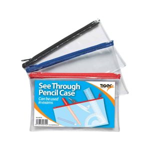 See Through Exam 200x120mm Pencil Case