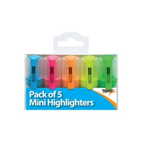 Mini Highlighters, Pack of 5