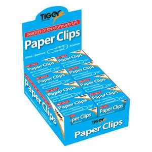 Large Lipped Paper Clips 55mm (50)