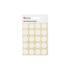 19mm Dia White Labels